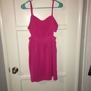 Pink dress with cutouts